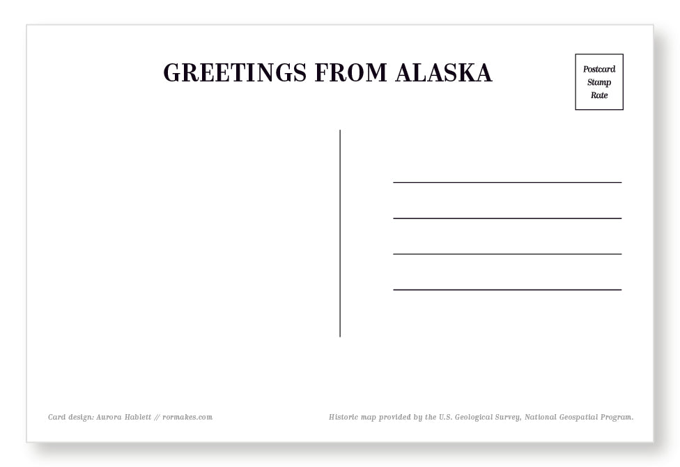 Trails of Alaska Postcard - Lost Lake