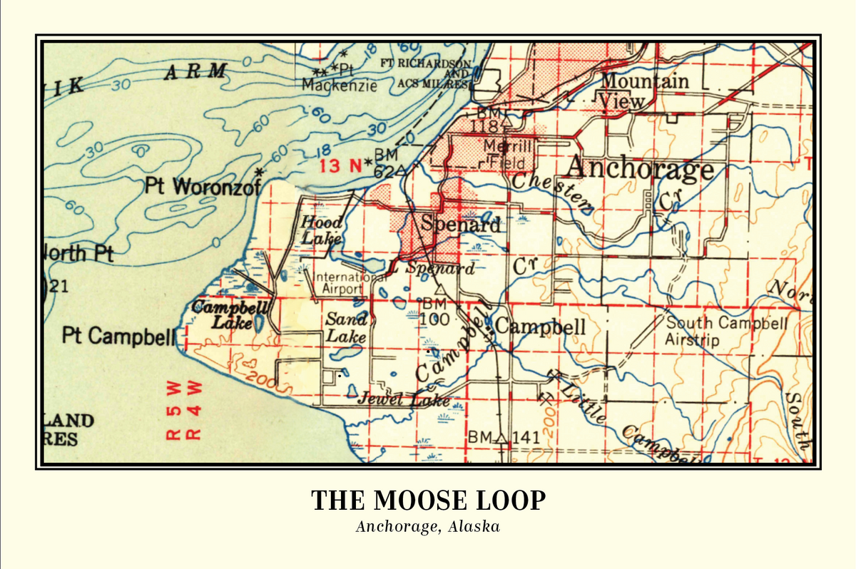 Trails of Alaska Postcard - Moose Loop