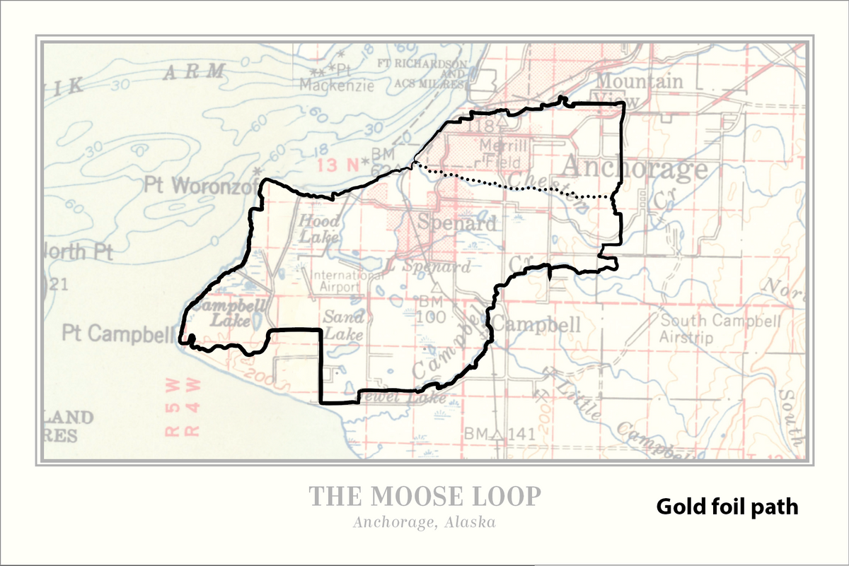 Trails of Alaska Postcard - Moose Loop