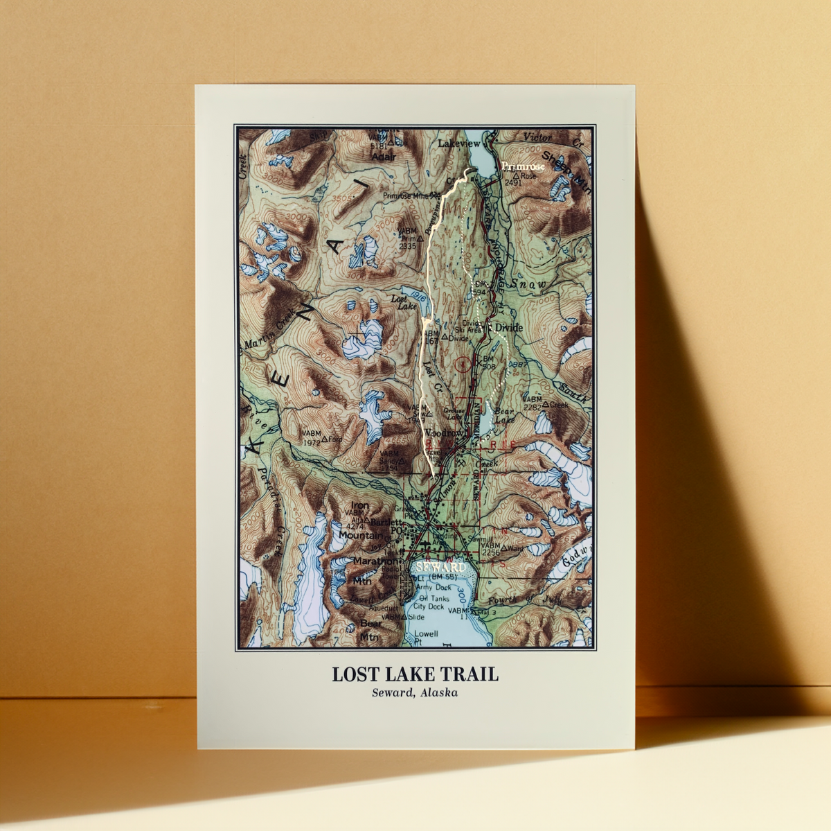 Trails of Alaska Postcard - Lost Lake